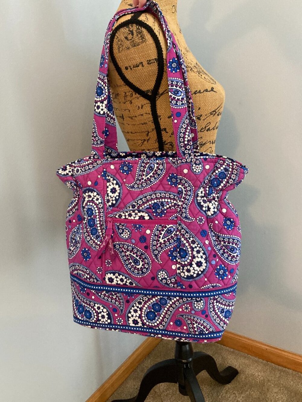 NWOT Vera Bradley Shoulder Tote Boysenberry NOS